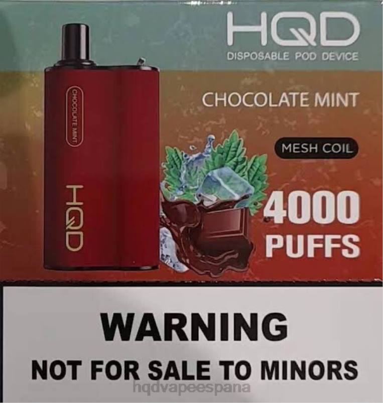HQD BOX 4000 bocanadas chocolate con menta 84J2111 HQD españa