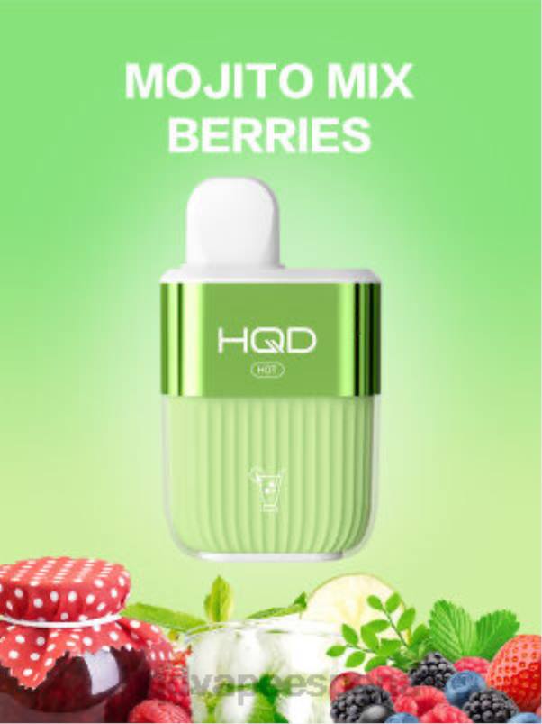 HQD HOT 5000 bocanadas mezcla de mojitos con bayas 84J261 HQD españa