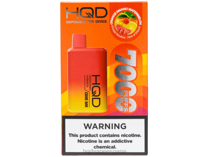HQD CUVIE BAR desechable sandia mango naranja 84J2227 best HQD flavors