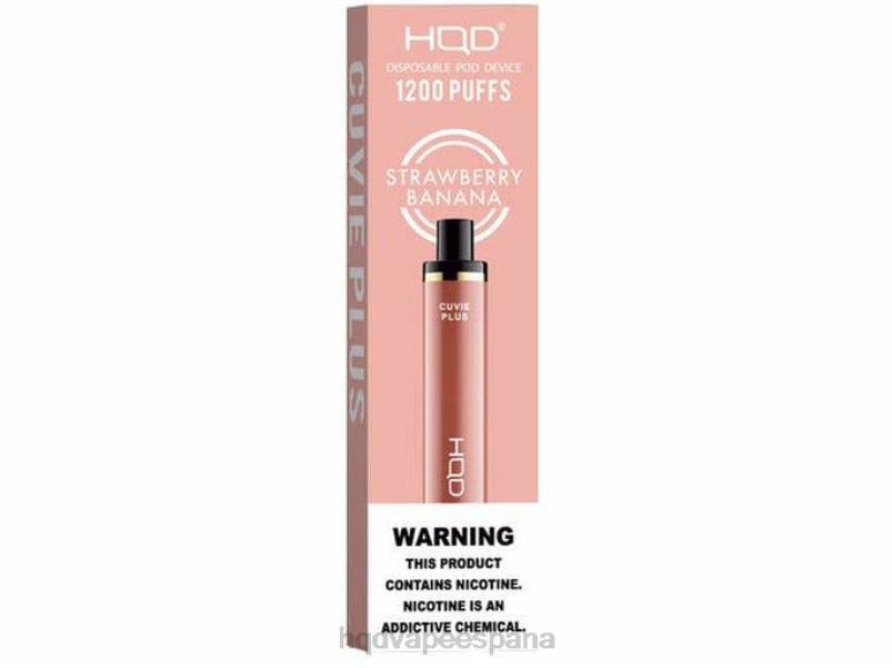 HQD CUVIE PLUS vaporizador desechable Fresa plátano 84J2256 HQD vapers