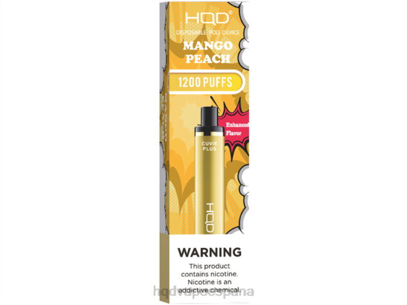 HQD CUVIE PLUS vaporizador desechable durazno mango 84J2217 best HQD flavors
