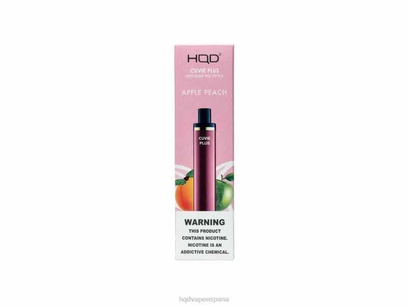 HQD CUVIE PLUS vaporizador desechable durazno manzana 84J2127 best HQD flavors