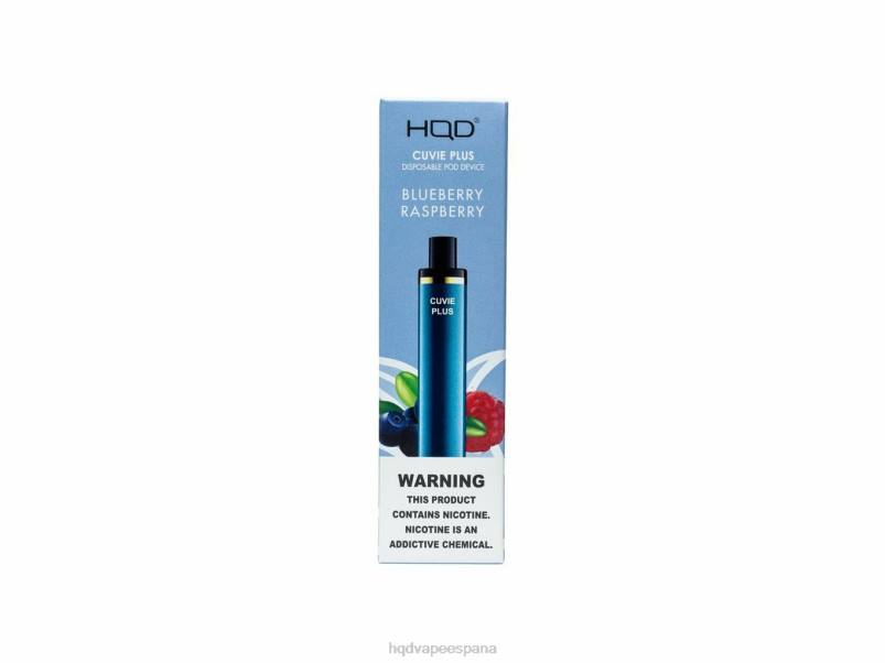 HQD CUVIE PLUS vaporizador desechable frambuesa arándano 84J2147 best HQD flavors