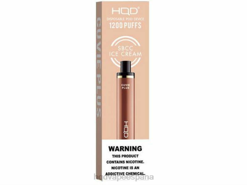 HQD CUVIE PLUS vaporizador desechable helado sbc 84J2248 HQD flavors vape