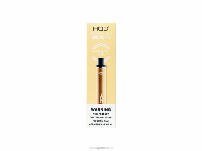 HQD CUVIE PLUS vaporizador desechable hielo de plátano 84J2128 HQD flavors vape