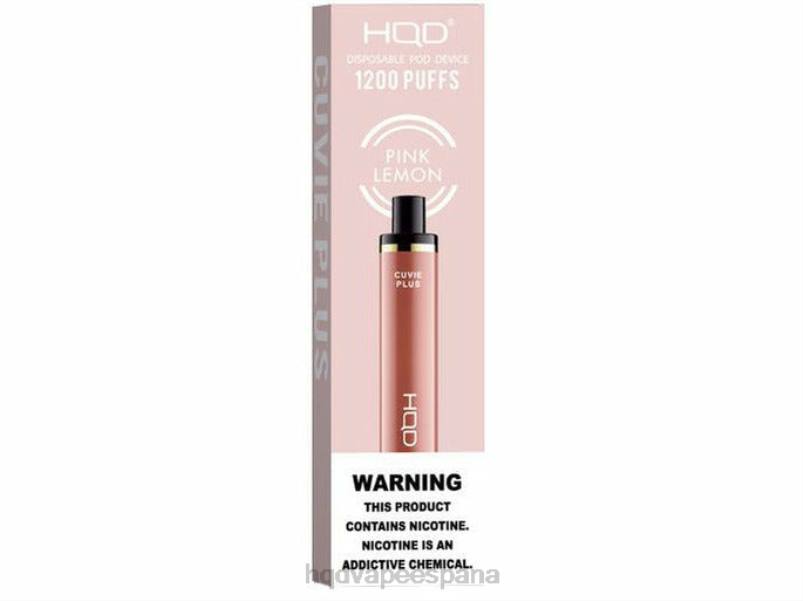 HQD CUVIE PLUS vaporizador desechable limon rosa 84J2237 best HQD flavors