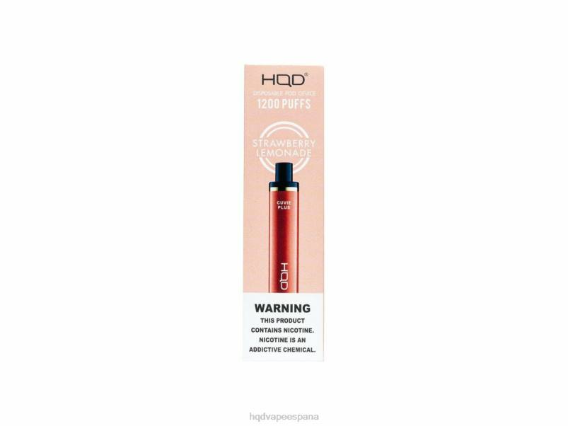 HQD CUVIE PLUS vaporizador desechable limonada de fresa 84J2257 best HQD flavors