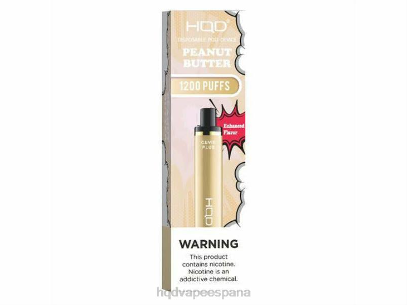HQD CUVIE PLUS vaporizador desechable mantequilla de maní 84J2231 HQD españa
