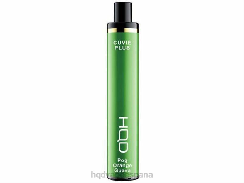 HQD CUVIE PLUS vaporizador desechable pog naranja guayaba 84J2238 HQD flavors vape
