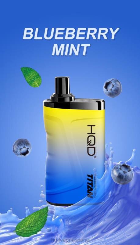 HQD TITAN 7000 bocanadas menta de arándanos 84J26 HQD vapers