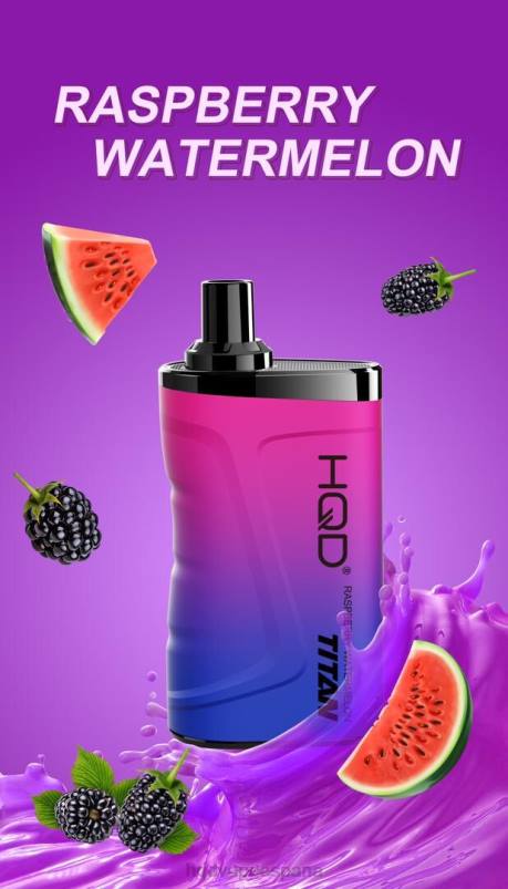 HQD TITAN 7000 bocanadas sandía frambuesa 84J219 HQD vapes sale