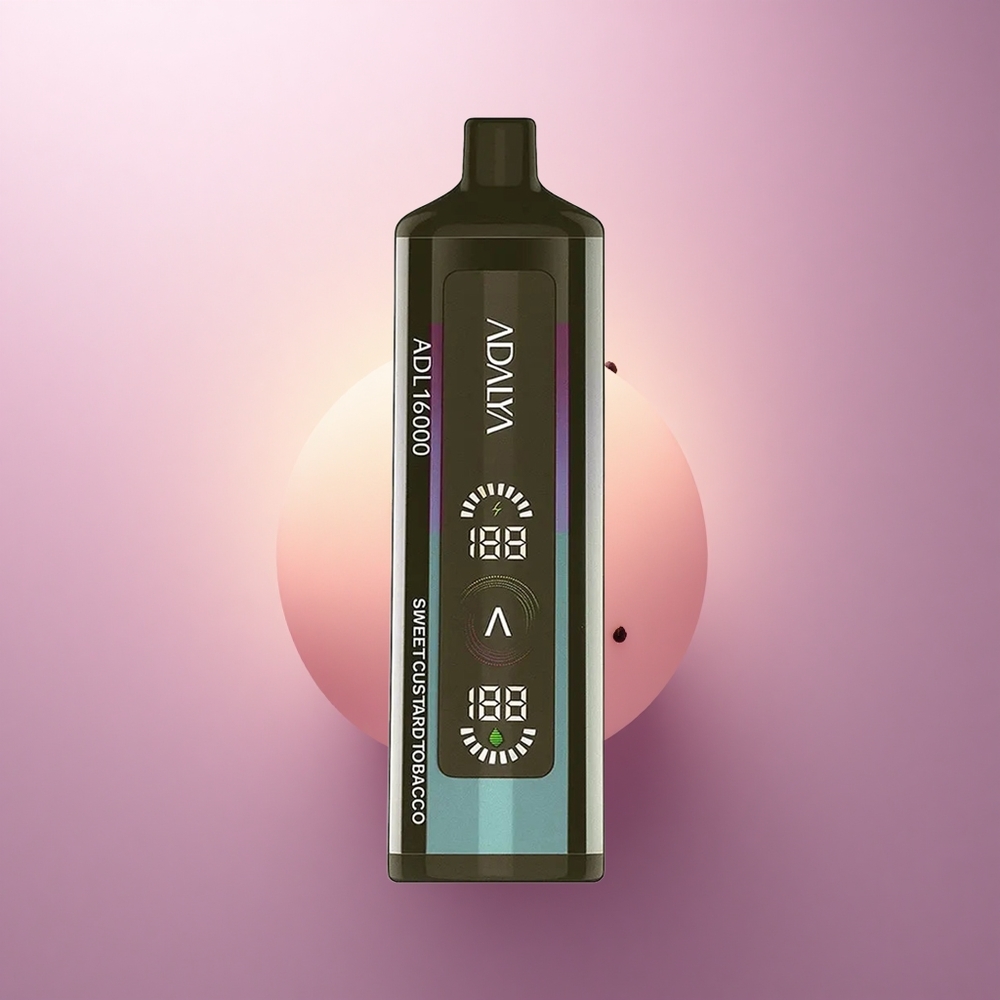 Adalya ADL 16000 PRO Puffs Tabaco Crema Dulce con Pantalla Digital y 1000 mAh