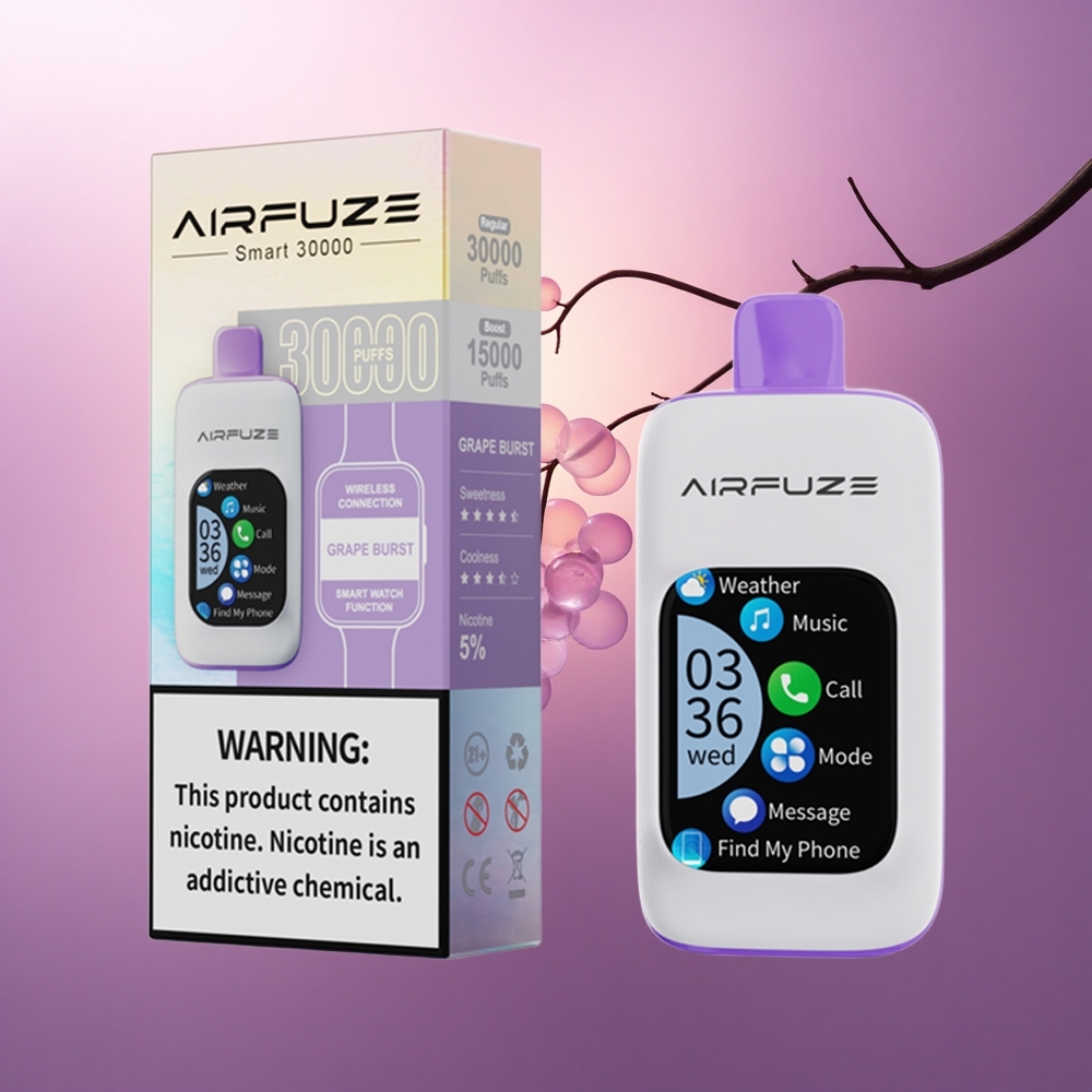 AirFuze Smart 30000 Puffs Explosión de Uva 5% Nicotina 900mAh