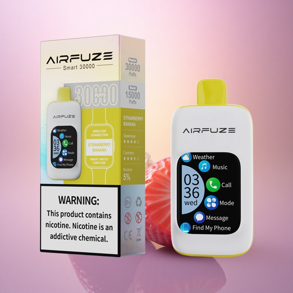 AirFuze Smart 30000 Puffs Fresa Plátano 5% Nicotina 900mAh