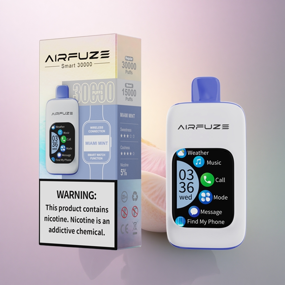 AirFuze Smart 30000 Puffs Menta de Miami Smart 5% Nicotina 900mAh