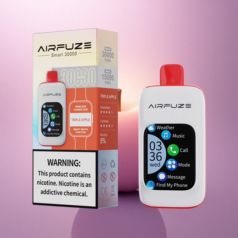AirFuze Smart 30000 Puffs Triple Manzana con 5% de nicotina y 900mAh