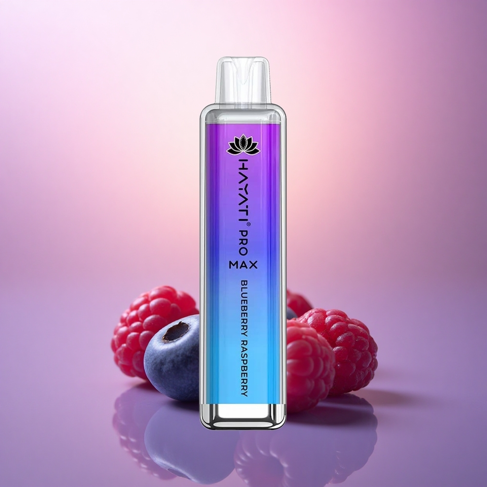Hayati Pro Max 4000 Puffs Arándano Frambuesa Recargable 1400mAh 2ml