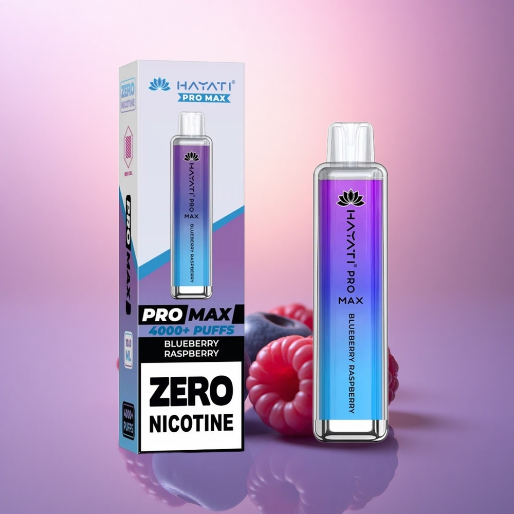 Hayati Pro Max 4000 Puffs Arándano Frambuesa Recargable 1400mAh 2ml