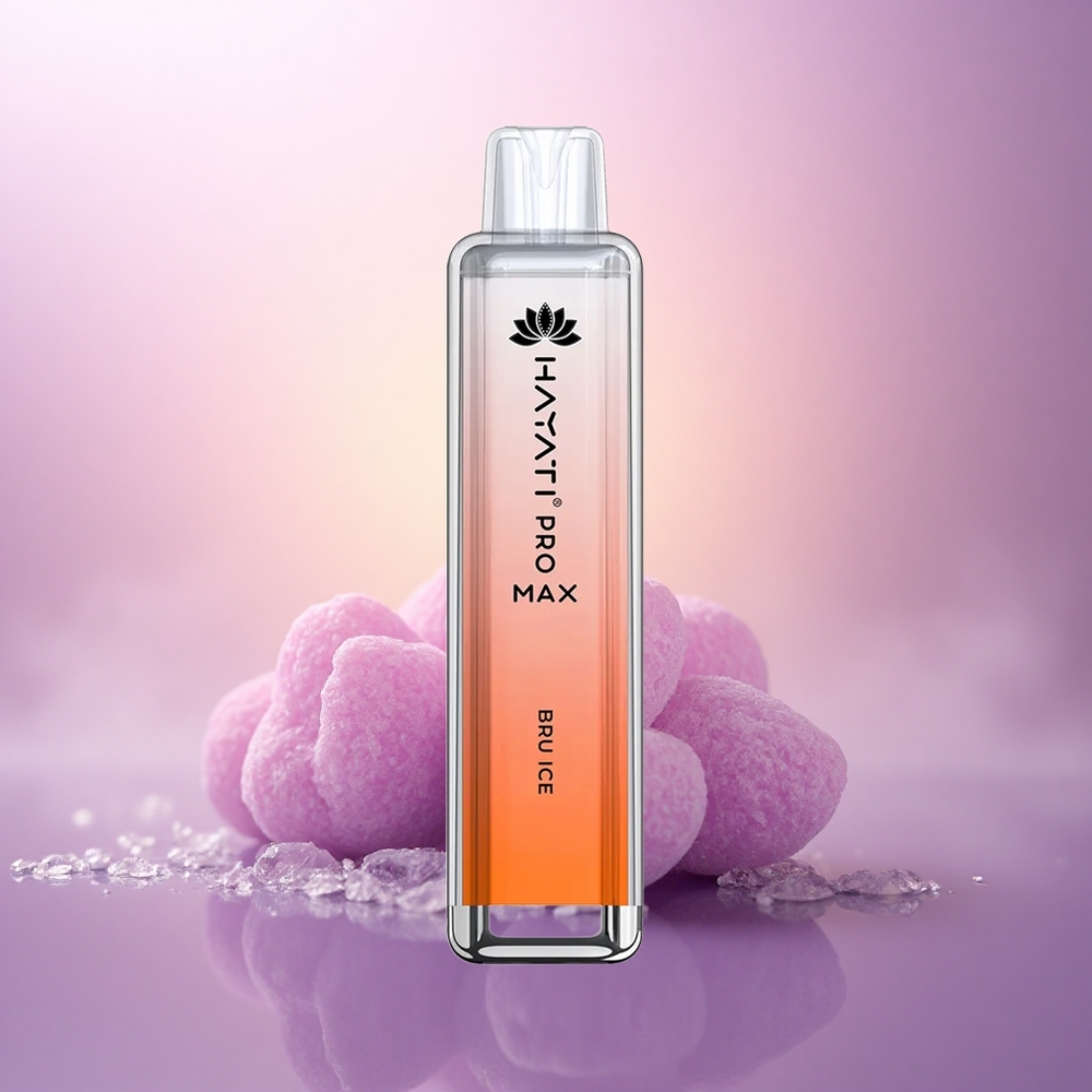 Hayati Pro Max 4000 Puffs Bru Ice Recargable 1400mAh 5% Nicotina