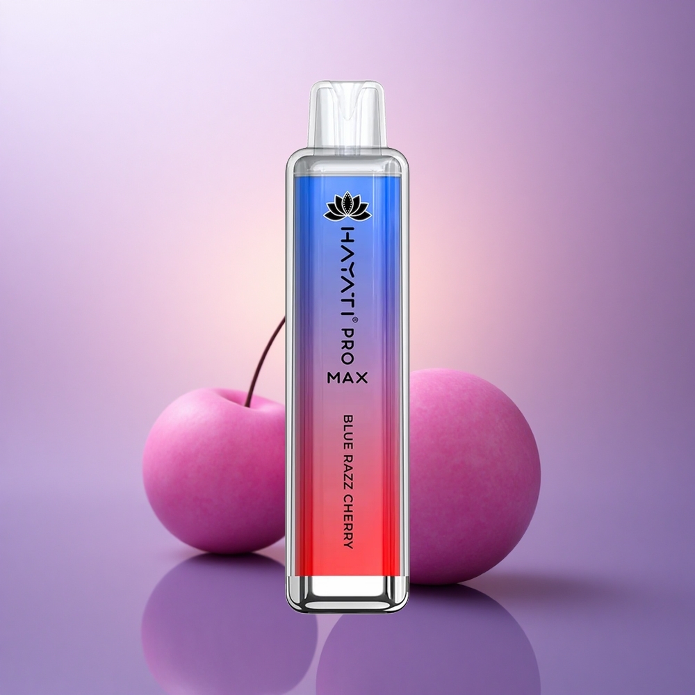 Hayati Pro Max 4000 Puffs Cereza Frambuesa Azul 5% Nicotina 1400mAh
