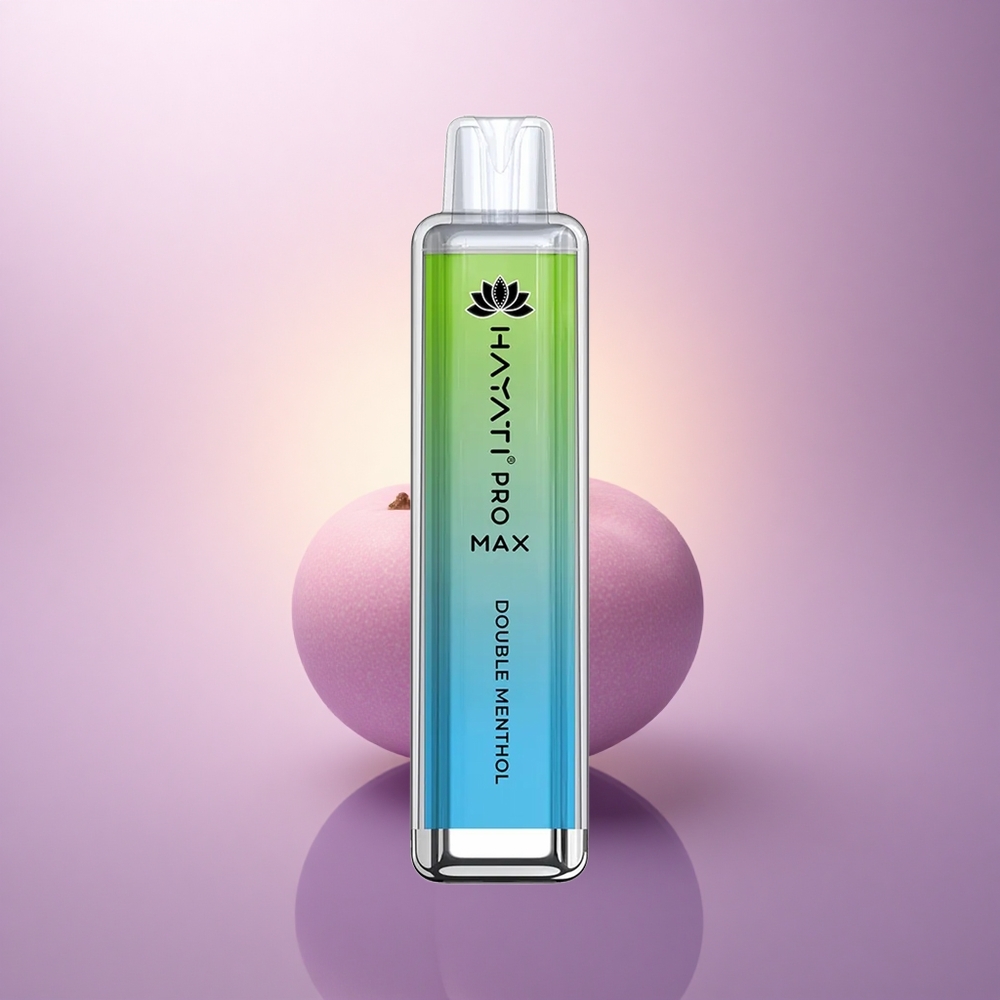 Hayati Pro Max 4000 Puffs Doble Mentol Vape Desechable con 5% Nicotina y 1400mAh