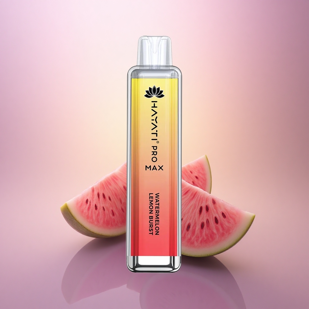 Hayati Pro Max 4000 Puffs Explosión de Sandía y Limón con 5% de Nicotina y 1400mAh