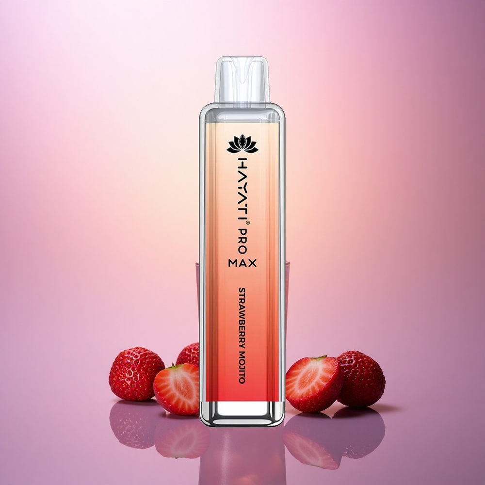 Hayati Pro Max 4000 Puffs Fresa Mojito 5% Nicotina 1400mAh Recargable