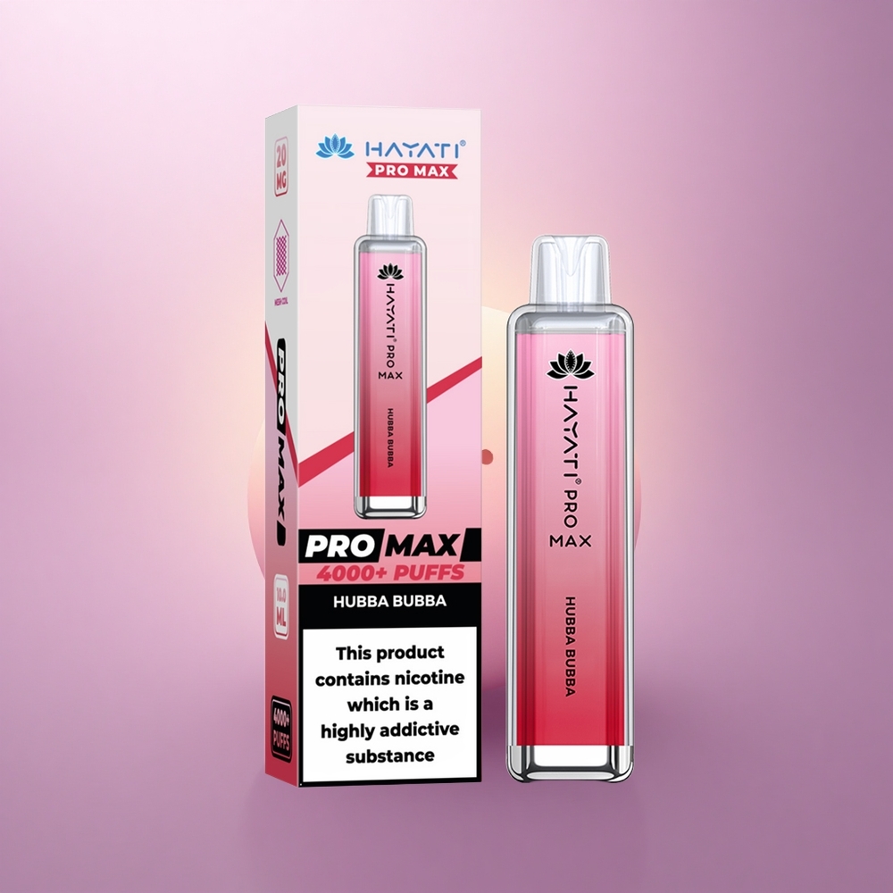 Hayati Pro Max 4000 Puffs Hubba Bubba Doble Bobina 1.1 Ohm 1400mAh