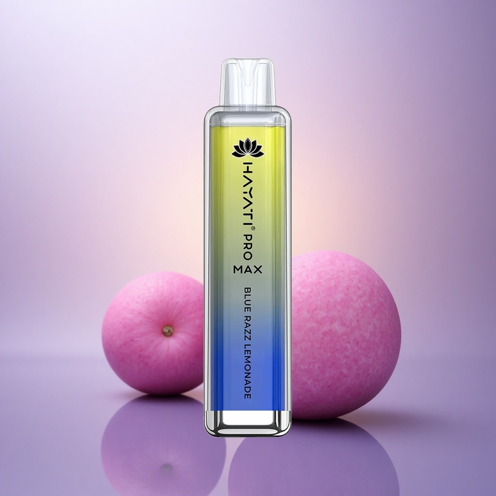 Hayati Pro Max 4000 Puffs Limonada Frambuesa Azul con 5% Nicotina y 1400mAh