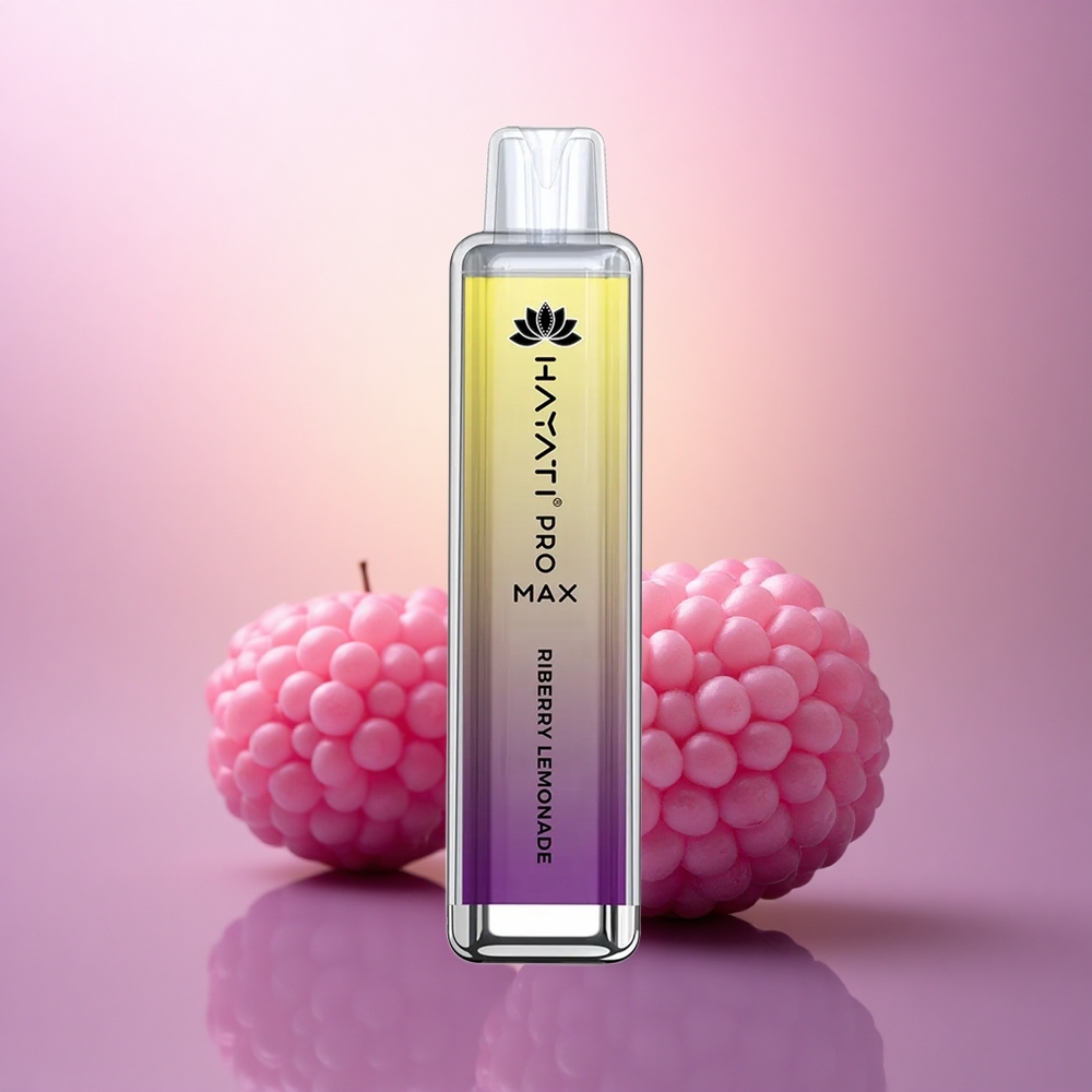 Hayati Pro Max 4000 Puffs Limonada Riberry con 5% de nicotina y batería 1400mAh