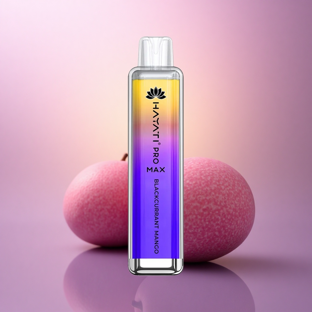 Hayati Pro Max 4000 Puffs Mango Grosella Negra con 5% Nicotina y Batería 1400mAh