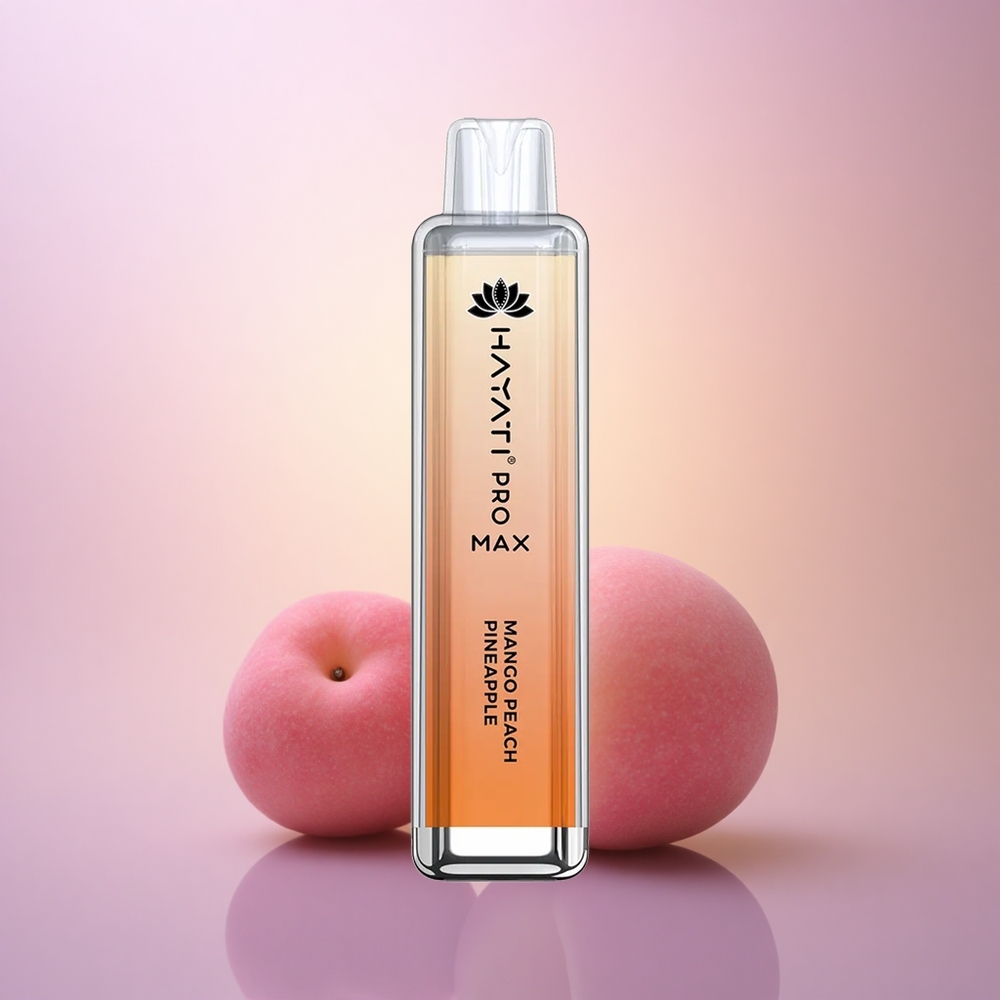 Hayati Pro Max 4000 Puffs Mango Melocotón Piña con 5% Nicotina y 1400mAh