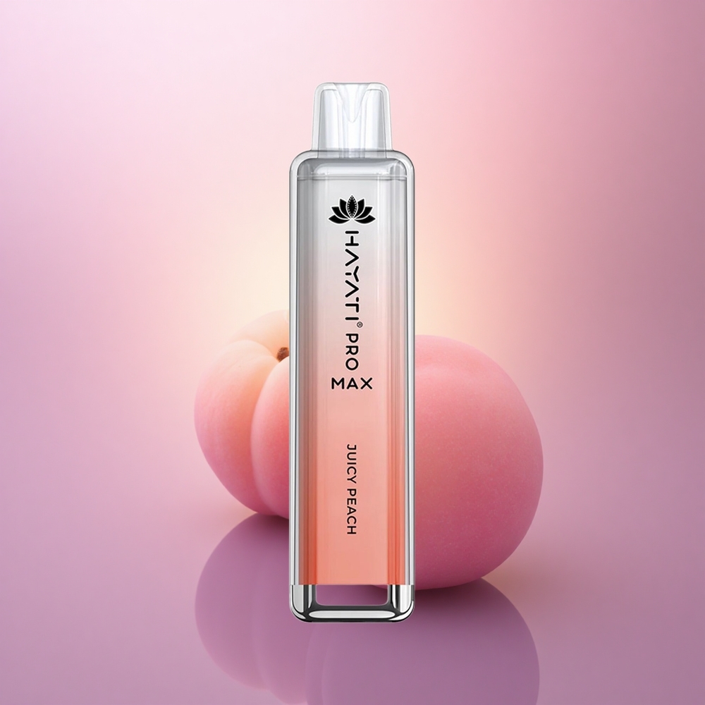 Hayati Pro Max 4000 Puffs Melocotón Jugoso 5% Nicotina 1400mAh Recargable