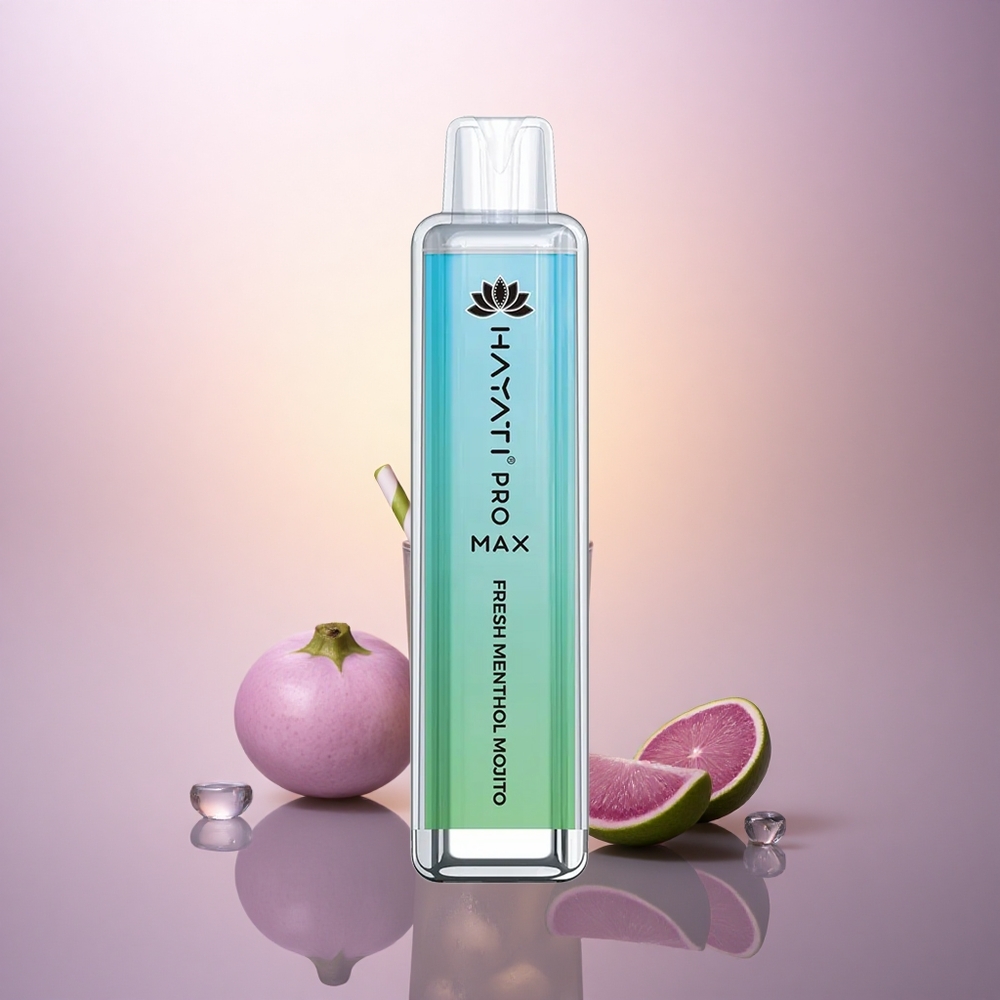Hayati Pro Max 4000 Puffs Mojito de Mentol Fresco con 5% Nicotina y 1400mAh