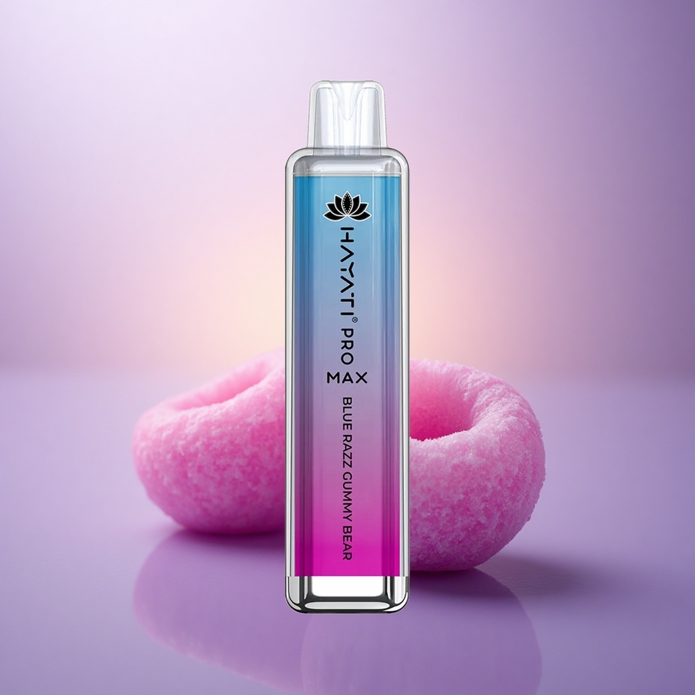 Hayati Pro Max 4000 Puffs Osito de Gominola Azul Frambuesa con 5% Nicotina y 1400mAh