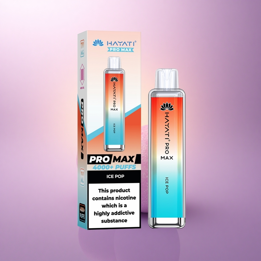 Hayati Pro Max 4000 Puffs Paleta de Hielo Recargable 1400mAh 2ml