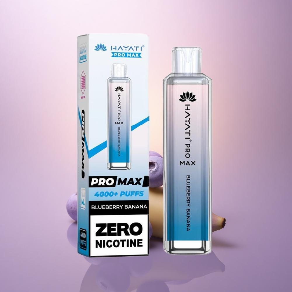 Hayati Pro Max 4000 Puffs Plátano Arándano 1400mAh 2ml Recargable