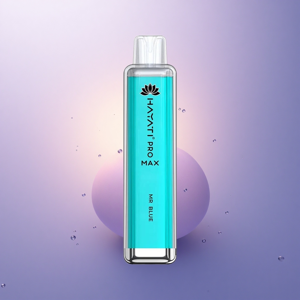 Hayati Pro Max 4000 Puffs Señor Azul Doble Bobina 1.1 Ohm 1400mAh Recargable