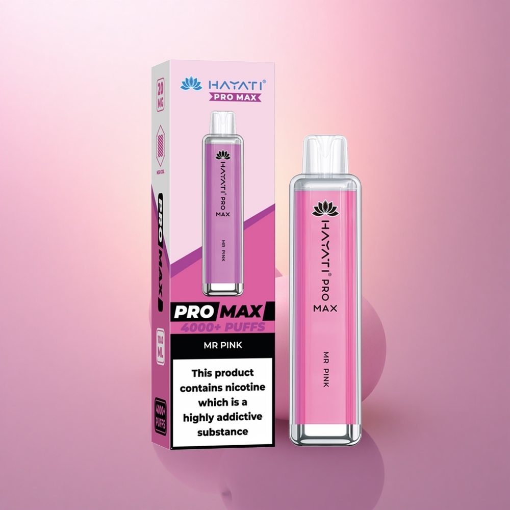 Hayati Pro Max 4000 Puffs Señor Rosa 1400mAh Recargable