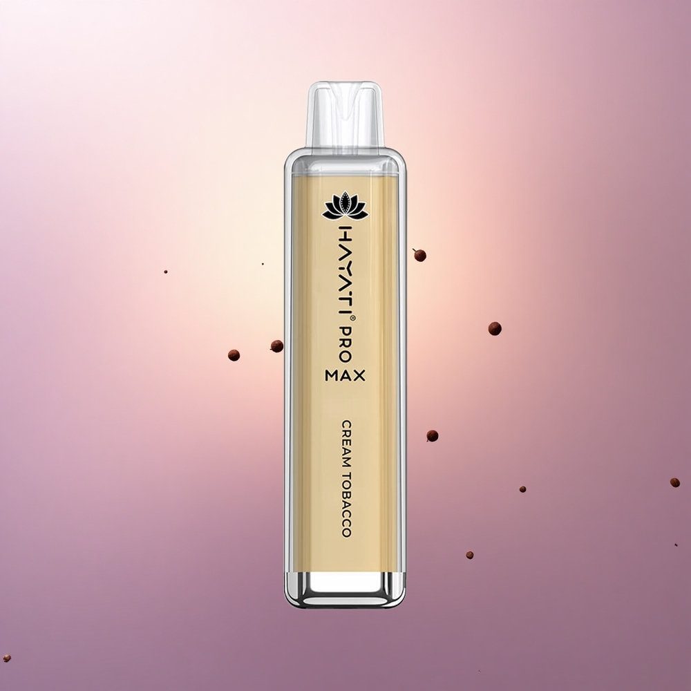 Hayati Pro Max 4000 Puffs Tabaco Crema 5% Nicotina 1400mAh Recargable