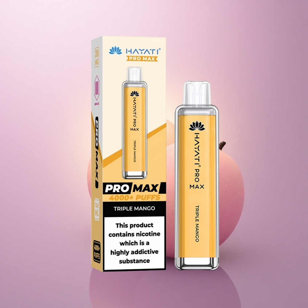 Hayati Pro Max 4000 Puffs Triple Mango 2ml 1400mAh Recargable