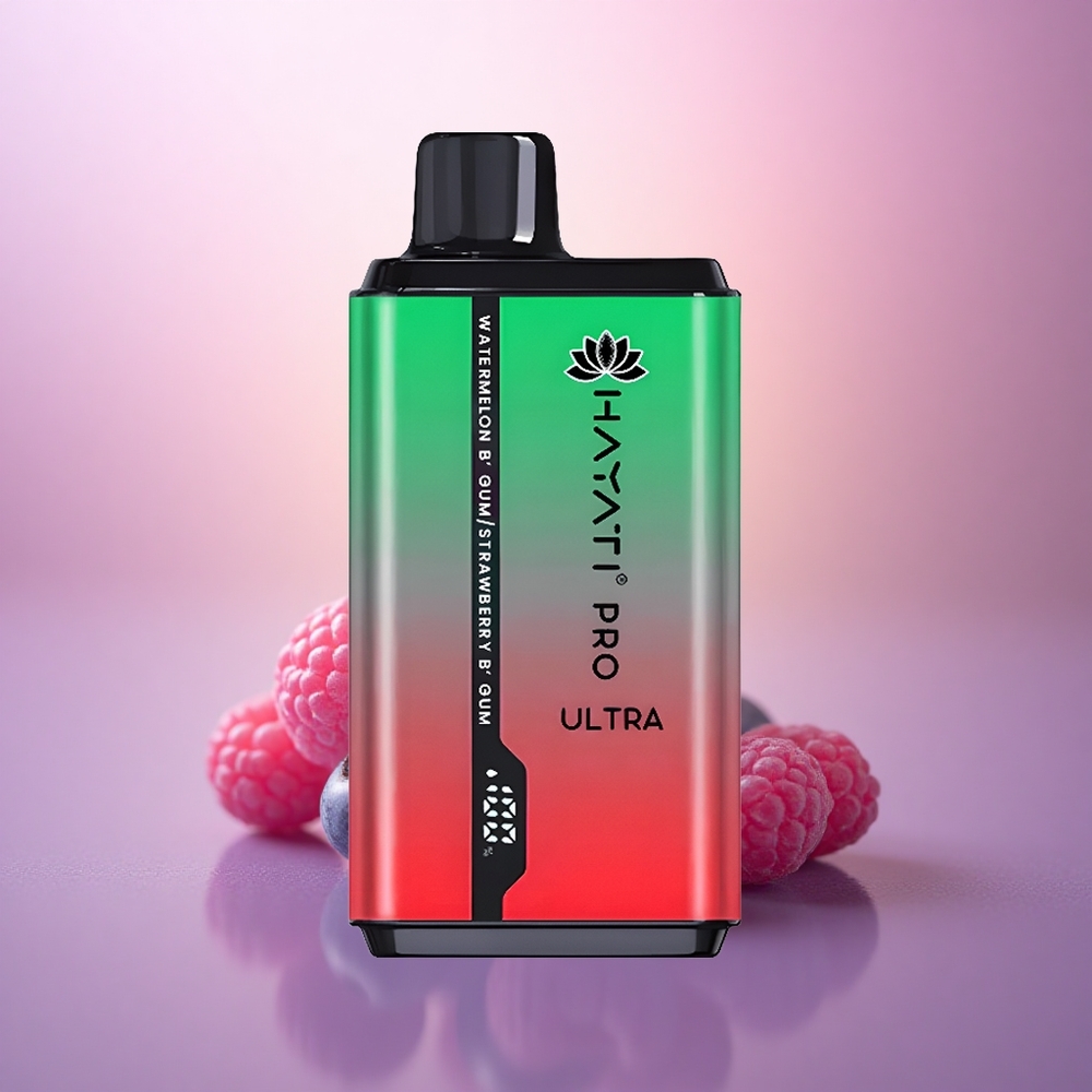 Hayati Pro Ultra 15000 Puffs Arándano Frambuesa Cereza Limón & Arándano 850mAh 24ml 2% Nicotina