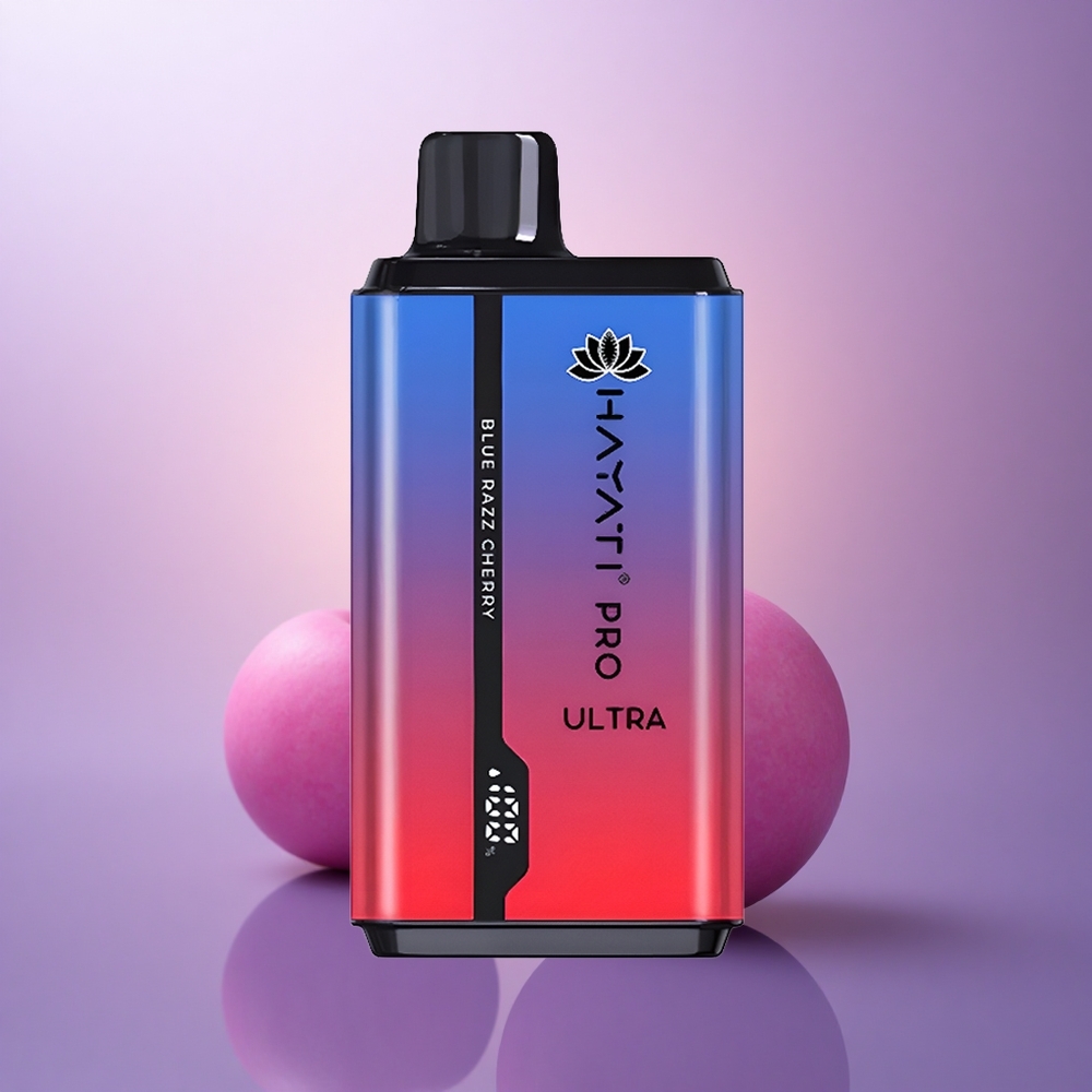 Hayati Pro Ultra 15000 Puffs Cereza Frambuesa Azul 850mAh 2% Nicotina