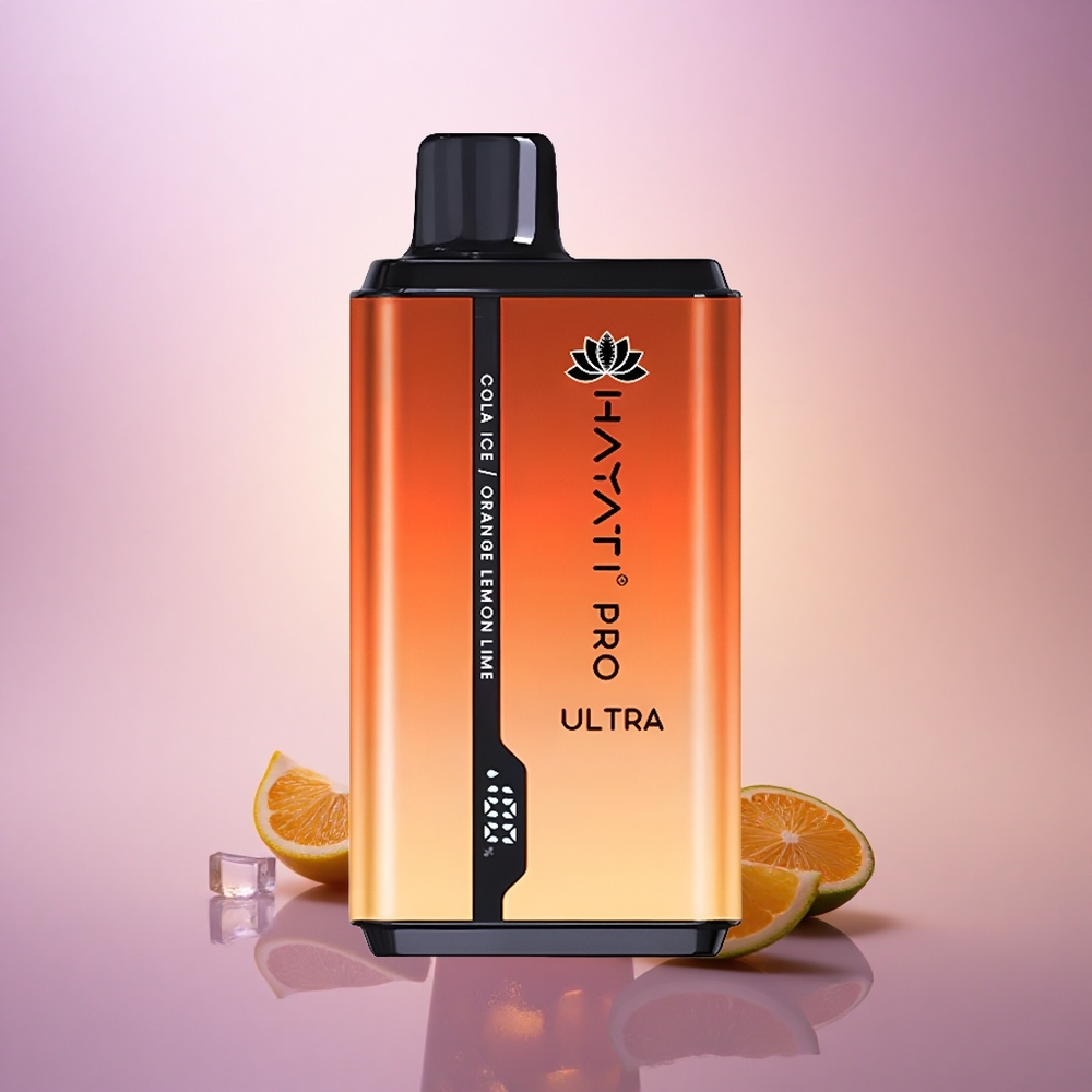 Hayati Pro Ultra 15000 Puffs Cola Naranja Limón Lima 850mAh 2% Nicotina