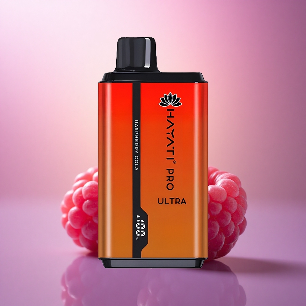 Hayati Pro Ultra 15000 Puffs Frambuesa Cola 850mAh 24ml 2% Nicotina