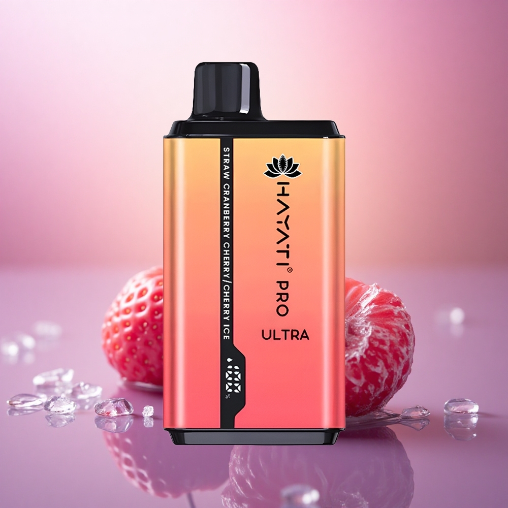 Hayati Pro Ultra 15000 Puffs Fresa Arándano Cereza Hielo con 850mAh y 2% de nicotina