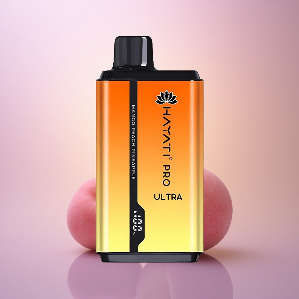 Hayati Pro Ultra 15000 Puffs Mango Melocotón Piña 850mAh 2% Nicotina