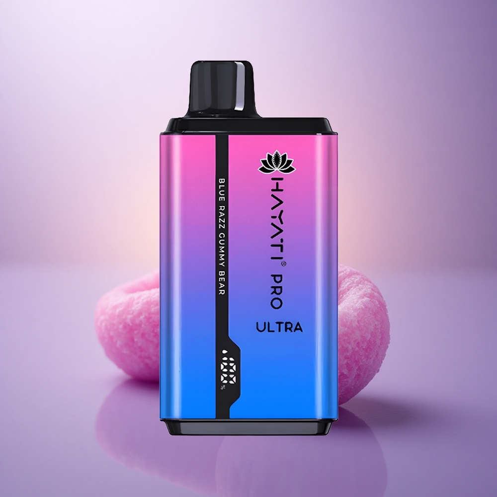 Hayati Pro Ultra 15000 Puffs Oso de Gominola Azul Frambuesa 850mAh 2% Nicotina