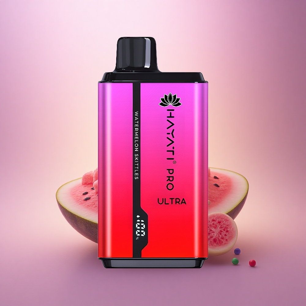 Hayati Pro Ultra 15000 Puffs Sandía Skittles 850mAh 2% Nicotina