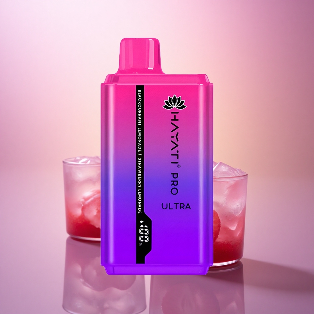 Hayati Pro Ultra 15000 Puffs Zumo de Grosella Negra y Fresa con 2% de Nicotina y 850mAh